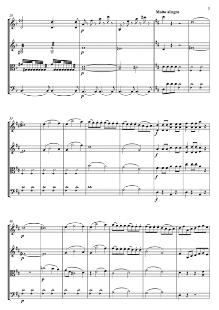 Don Giovanni Don Juan Overture Don Giovanni Don Juan Overture String Quartet scores gallery preview page 4