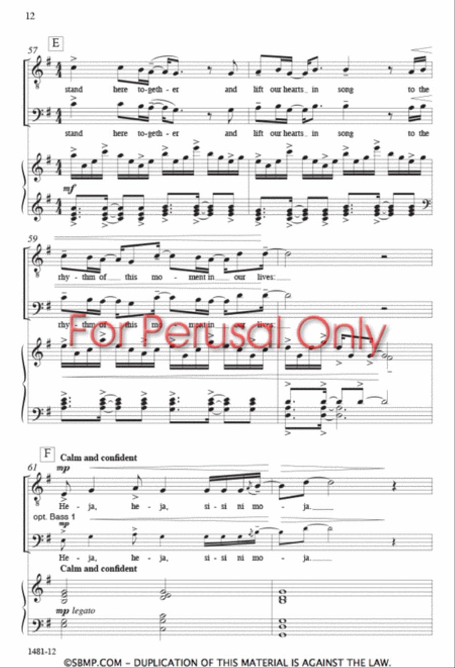 Sisi ni moja - TTB/TBB Octavo TTB scores gallery preview page 11
