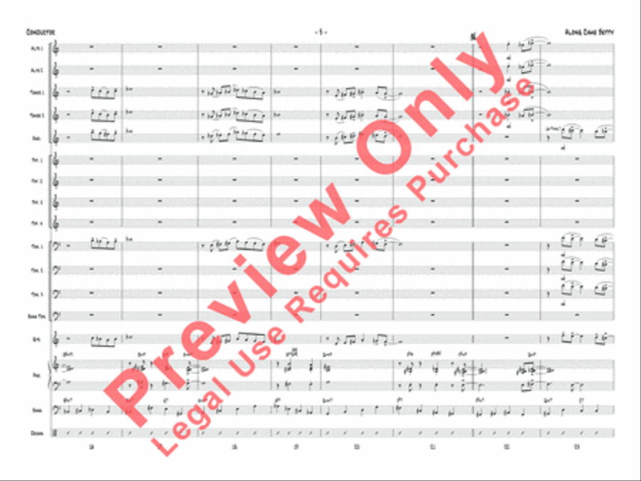 Along Came Betty Jazz Ensemble scores gallery preview page 4
