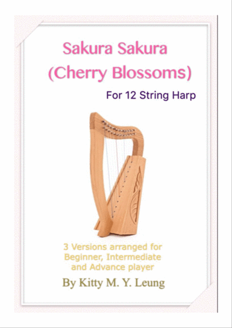 Sakura Sakura (Cherry Blossoms) - 12 String Harp Harp scores gallery preview page 1