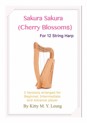Book cover for Sakura Sakura (Cherry Blossoms) - 12 String Harp
