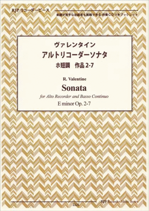 Sonata E minor, Op. 2-7
