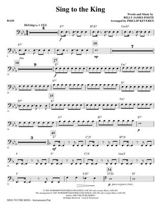 Sing To The King (arr. Phillip Keveren) - Bass