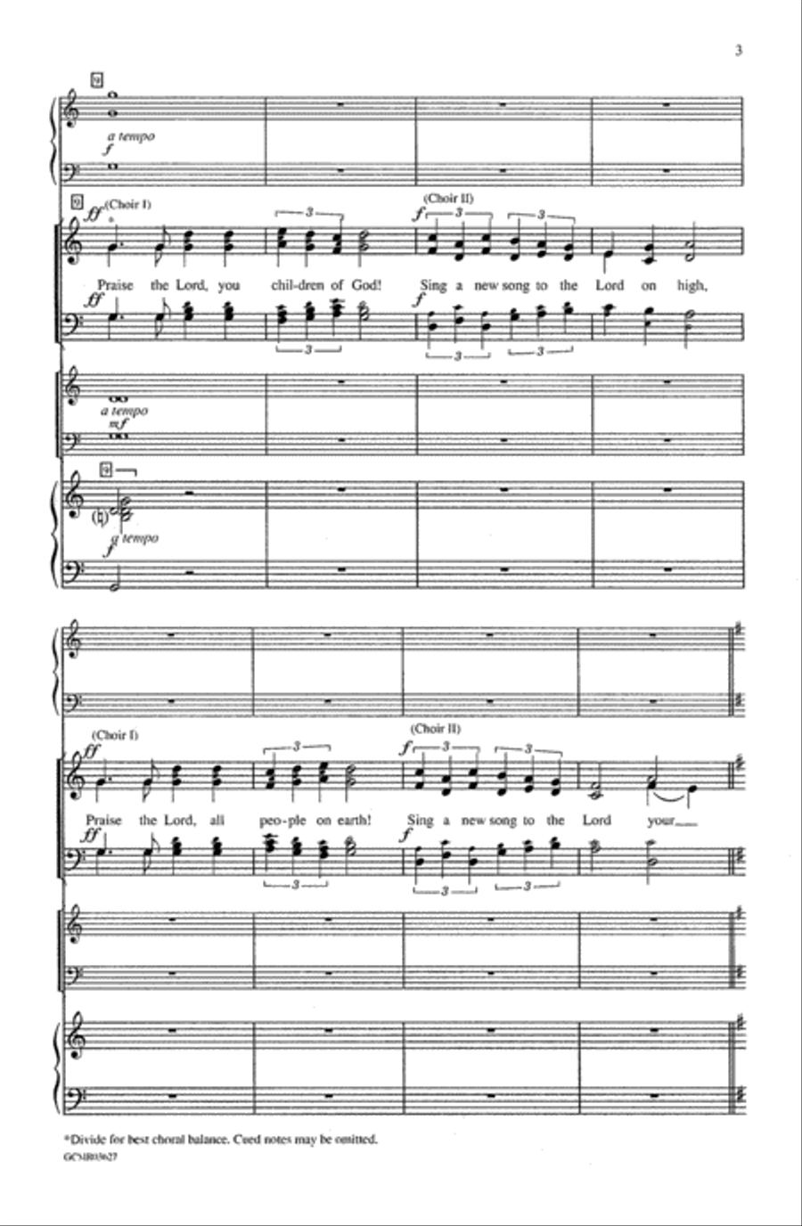 Come, Christians, Join to Sing 4-Part scores gallery preview page 3