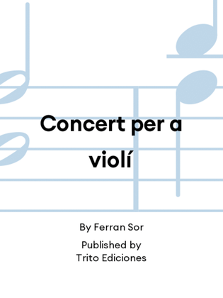 Concert per a violí