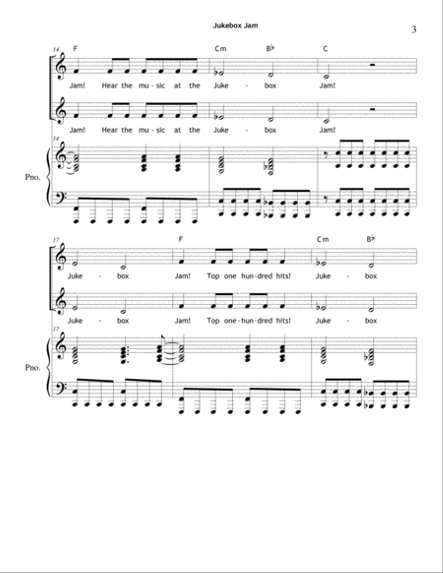 Jukebox Jam 2-Part scores gallery preview page 3