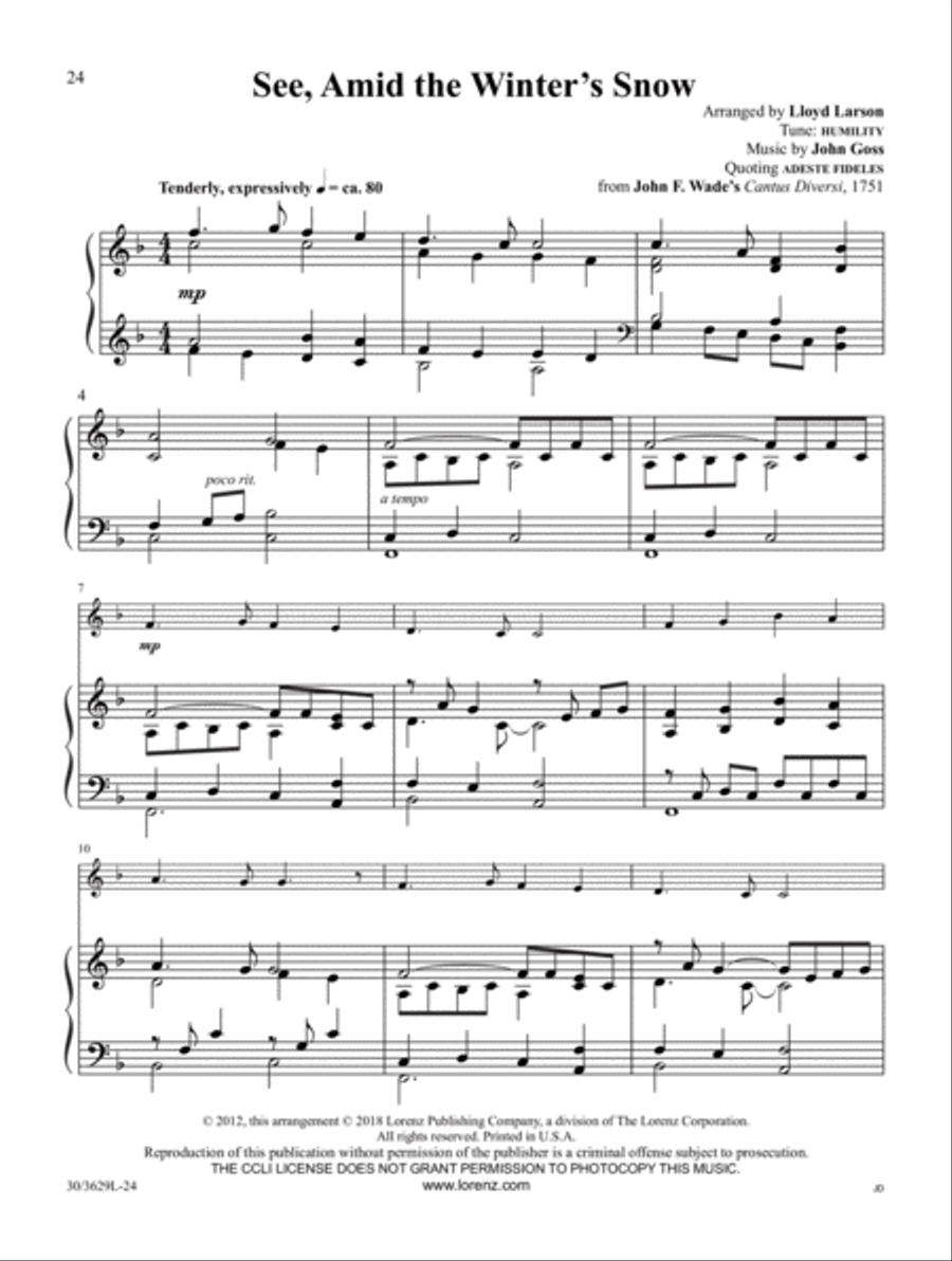 Trumpet Solos for Christmas Trumpet Solo scores gallery preview page 9