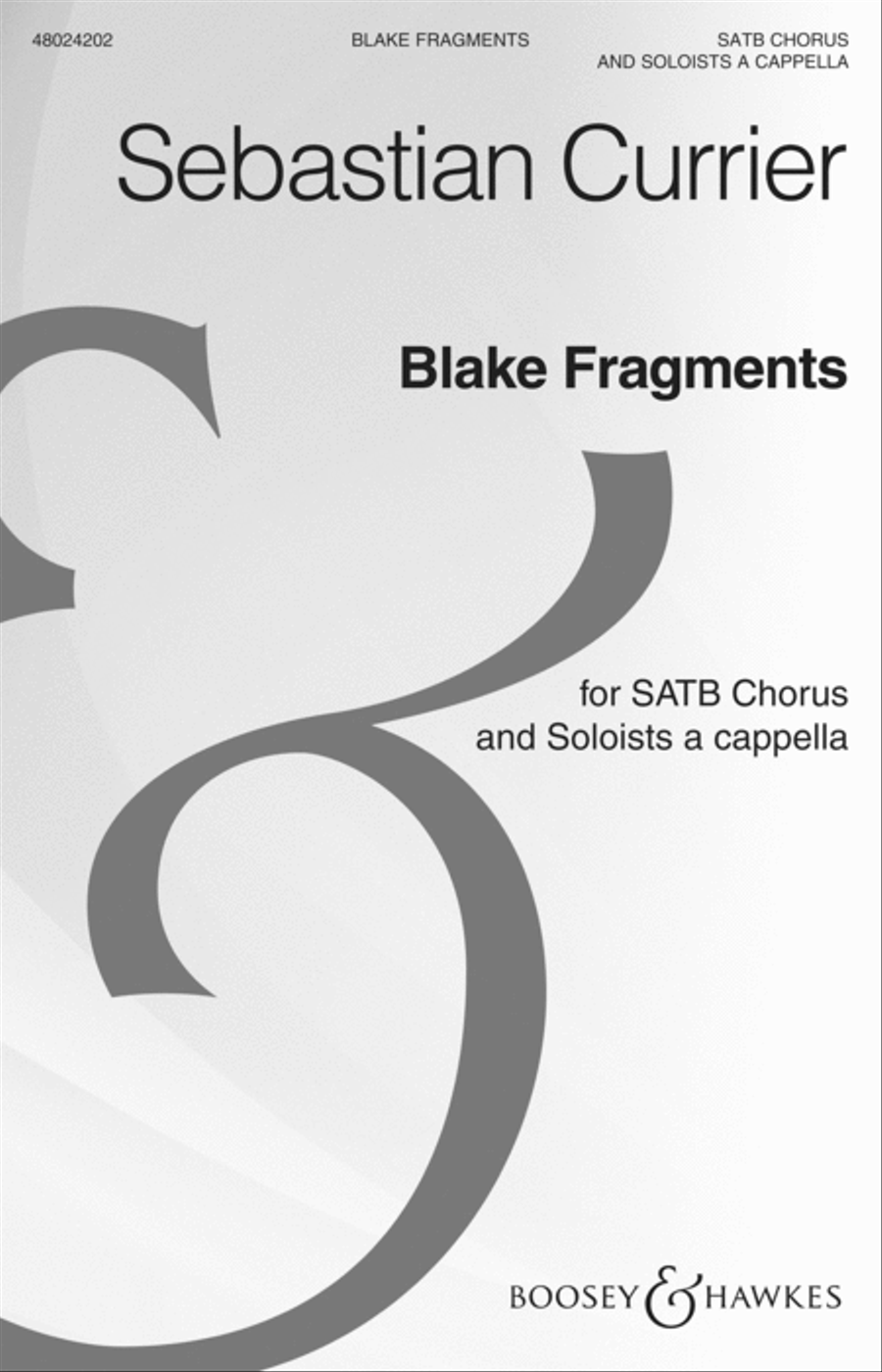 Blake Fragments 4-Part scores gallery preview page 1