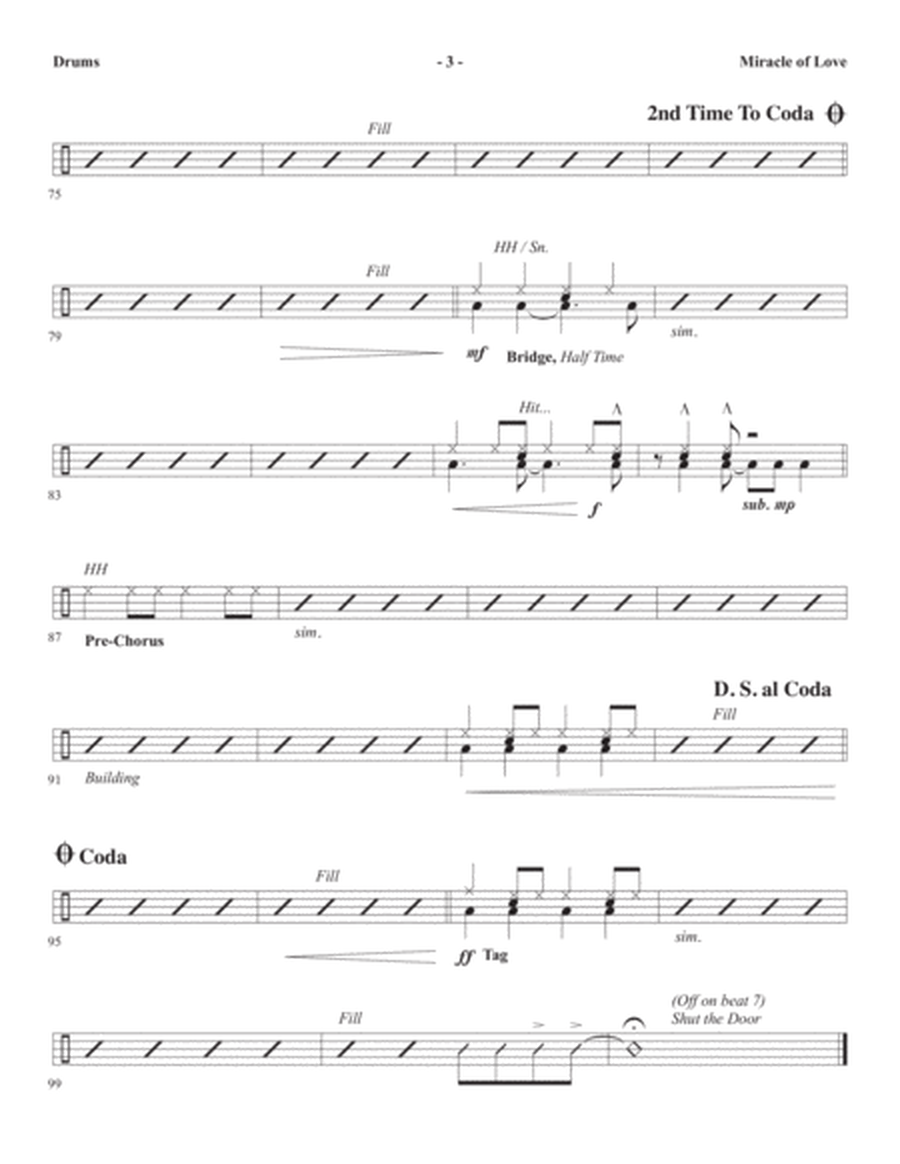 Miracle of Love (arr. Ed Hogan) - Drums