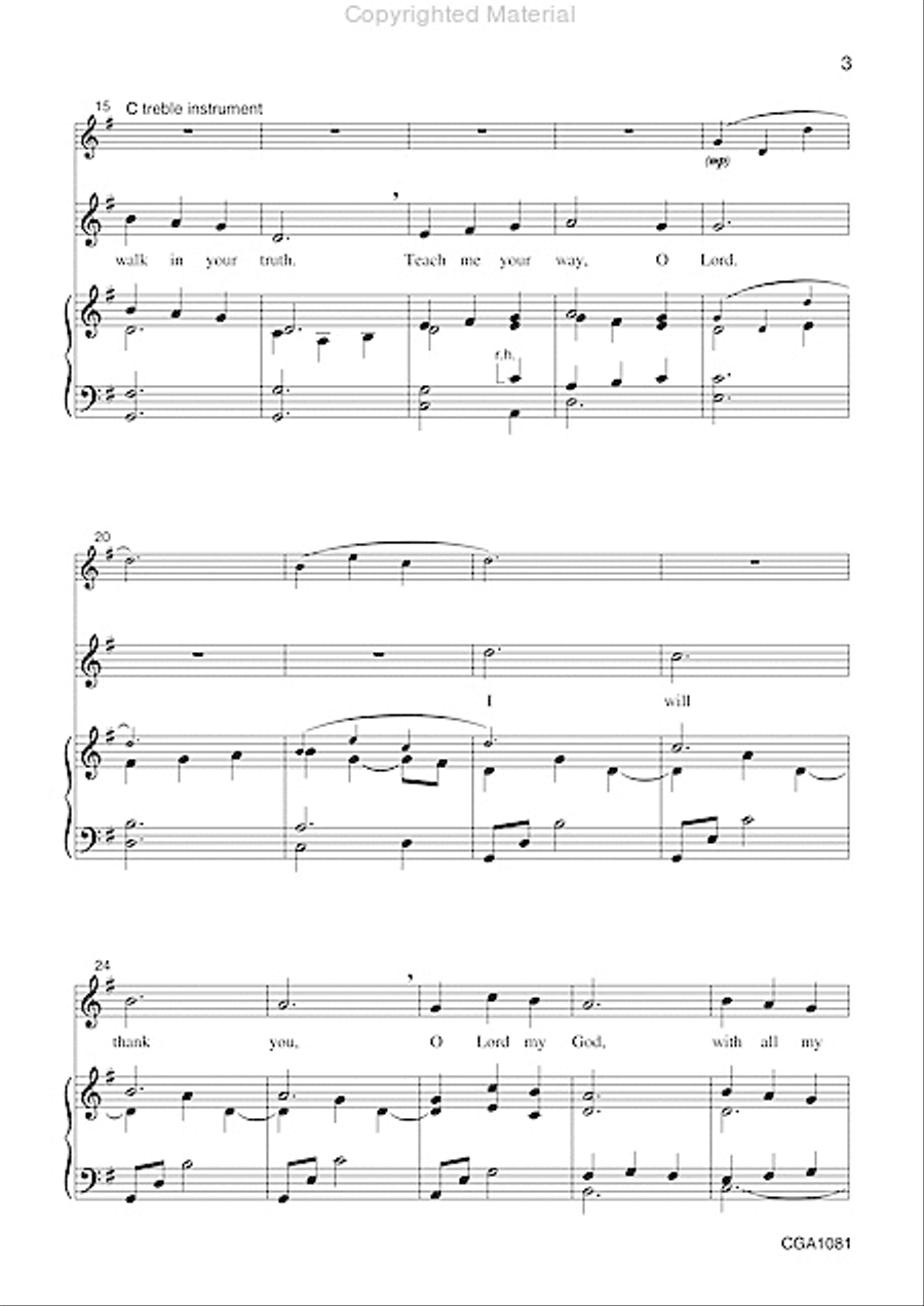 Teach Me Your Way Unison Choir scores gallery preview page 3