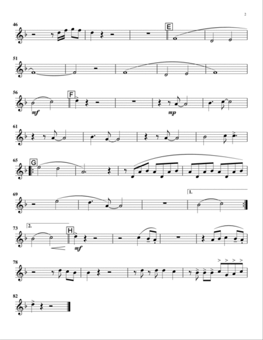 Somebody's Watching Me Tenor Saxophone scores gallery preview page 6