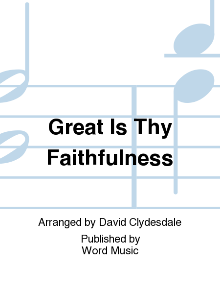 Great Is Thy Faithfulness - Orchestration image number null