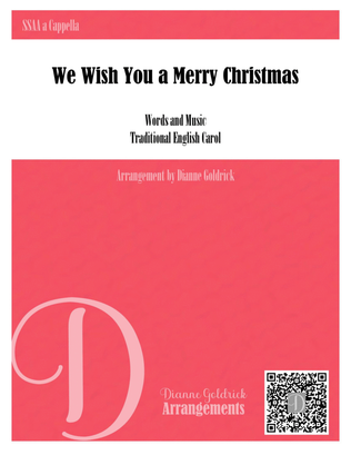 Book cover for We Wish You a Merry Christmas, SSAA a cappella