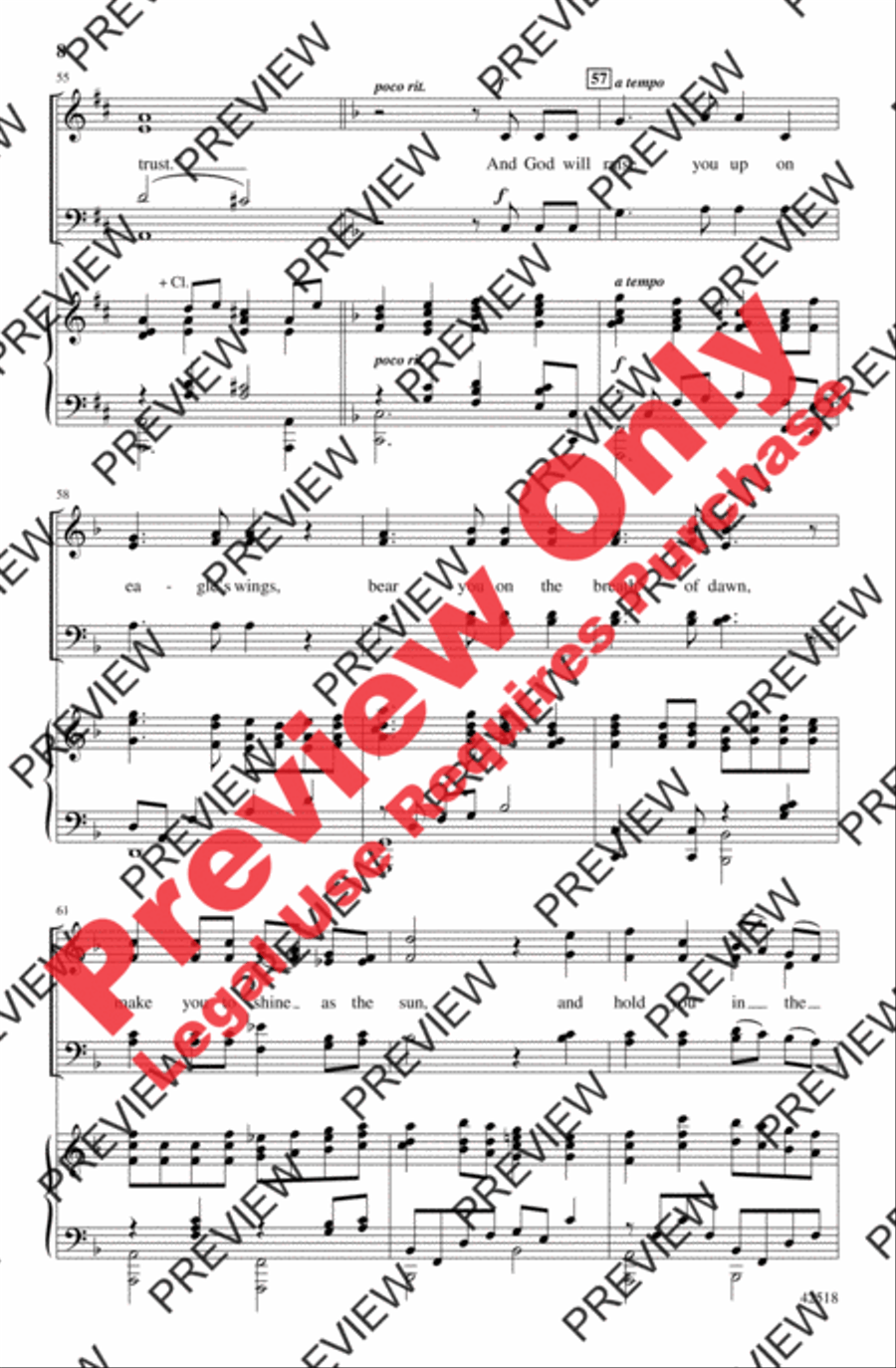 Teach Me, Lord, to Wait 4-Part scores gallery preview page 8
