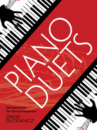 Book cover for Piano Duets -- Selections from the Classical Repertoire with Downloadable MP3s