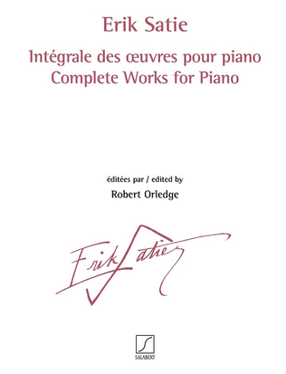 Book cover for Intégrale des œuvres pour piano vol. 1 - 3