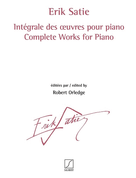 Intégrale des œuvres pour piano vol. 1 - 3