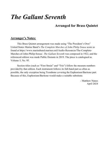 The Gallant Seventh image number null