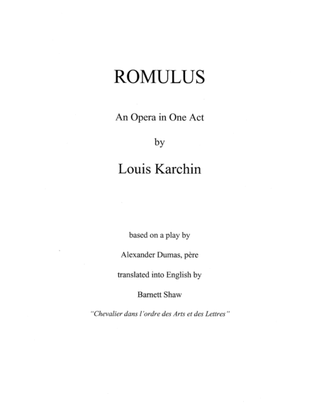 [Karchin] Romulus