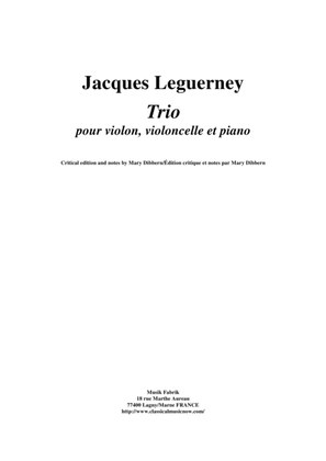 Jacques Leguerney: Trio for violin, violoncello and piano