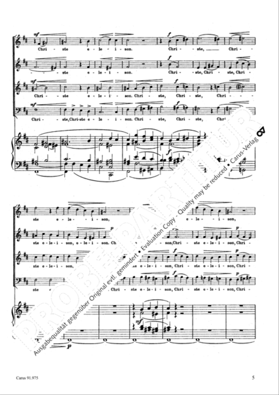 Missa pro pace 4-Part scores gallery preview page 8