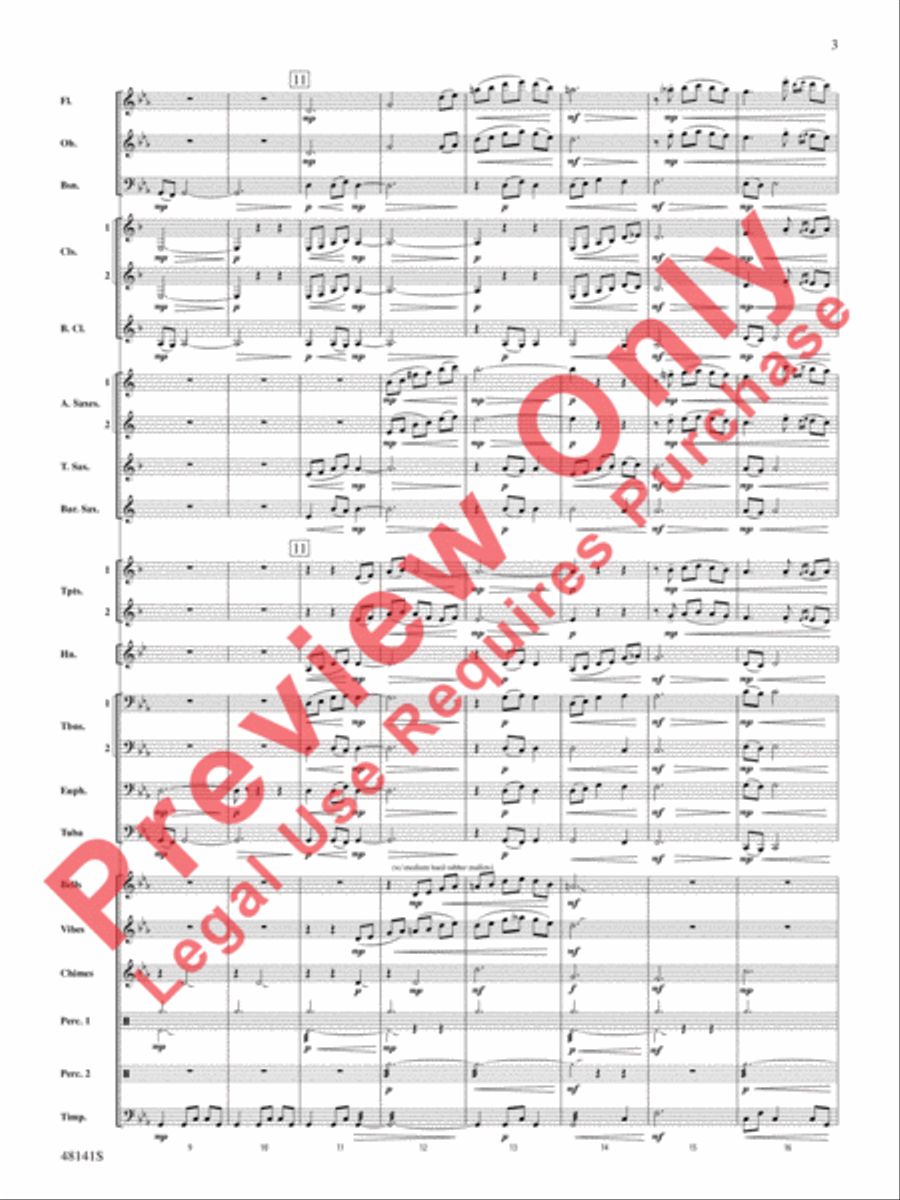 The Offerings of Nadab and Abihu Concert Band scores gallery preview page 4