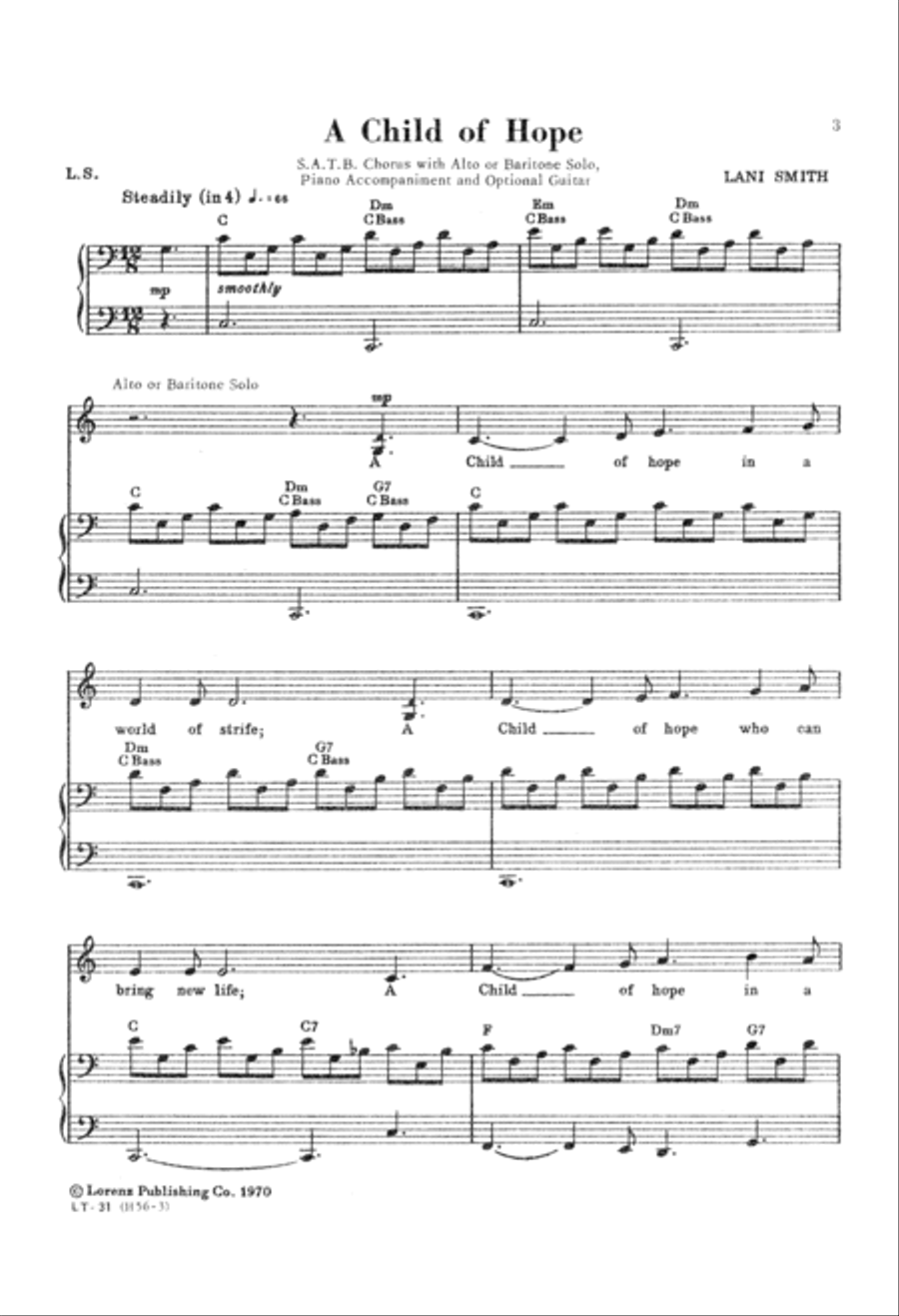A Child of Hope 4-Part scores gallery preview page 4