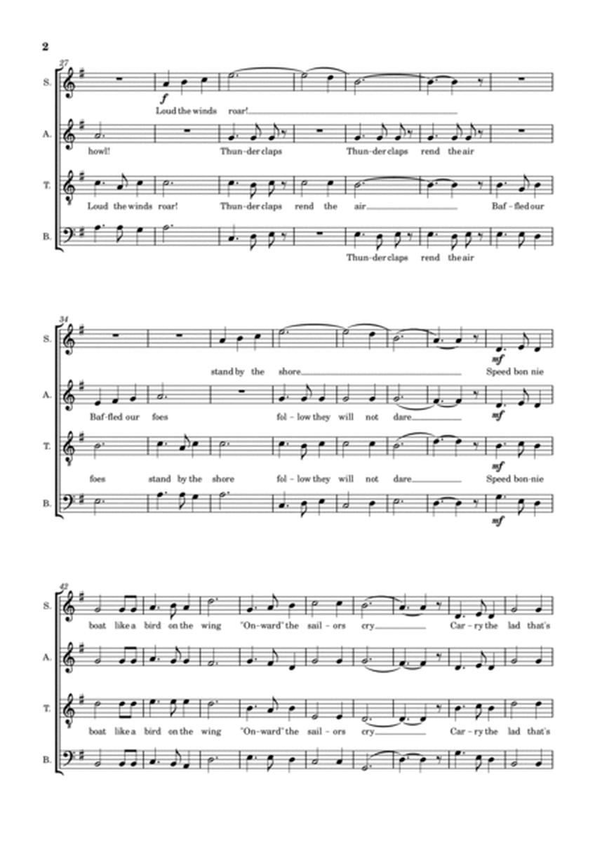 Skye Boat Song SATB image number null