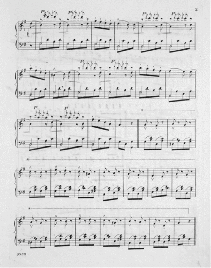 Birdie's First Chirp. Galop For Little Fingers Piano Method scores gallery preview page 3