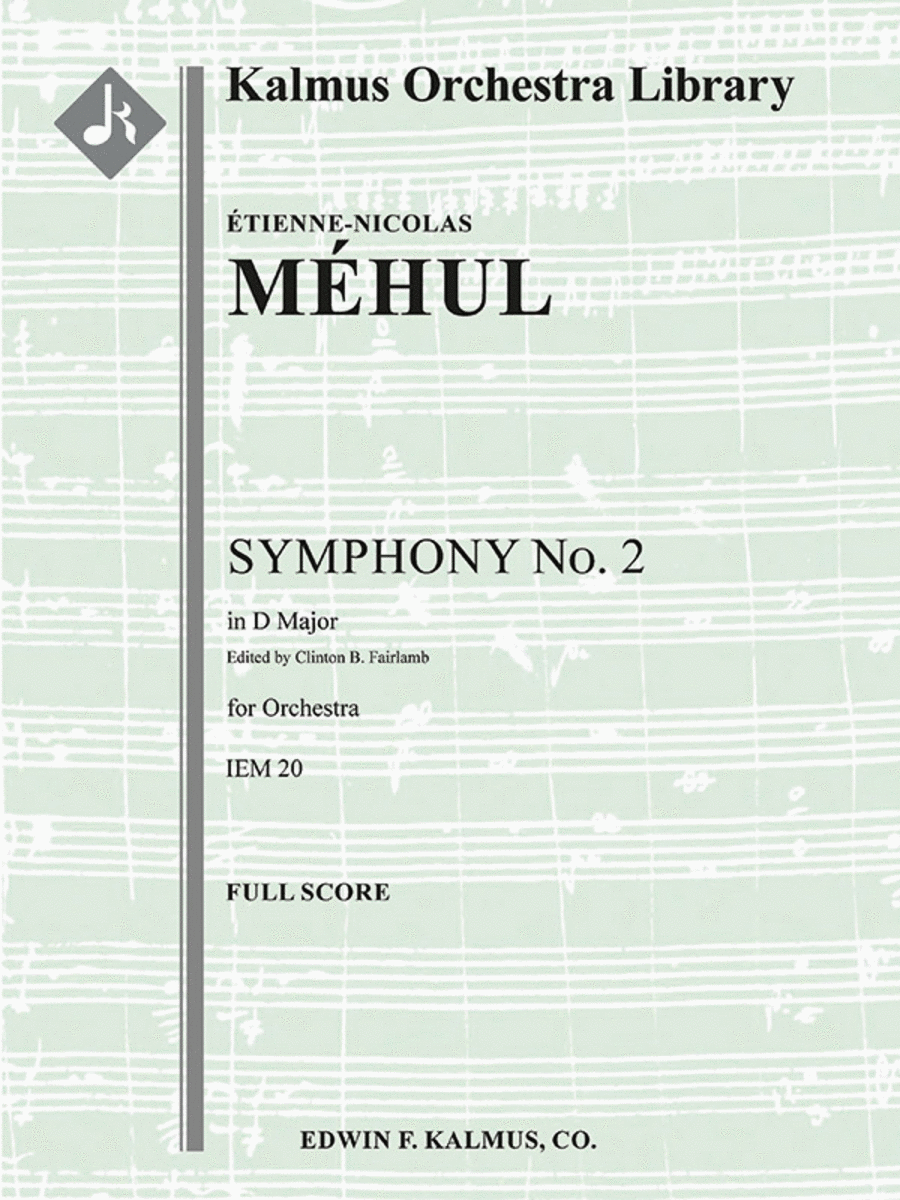 Symphony No. 2 in D, IEM 20 Full Orchestra scores gallery preview page 1
