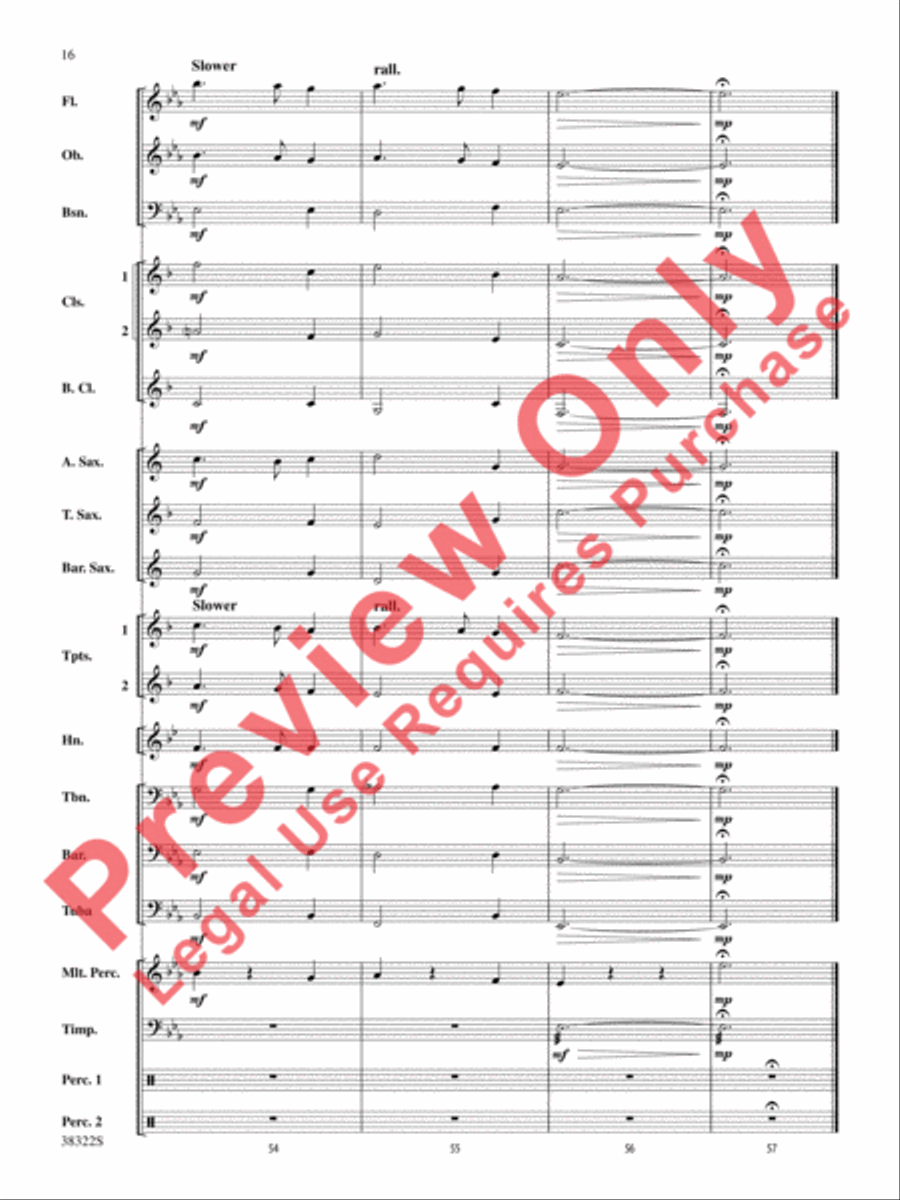 Gesu Bambino Concert Band scores gallery preview page 16
