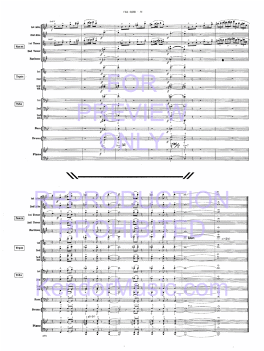 Road Time Shuffle Jazz Ensemble scores gallery preview page 17