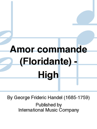 Book cover for Amor Commande (Floridante) - High
