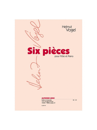 Book cover for 6 Pieces (flute & Piano)