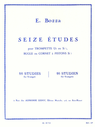 16 Studies, For Trumpet, Bugle Or Cornet