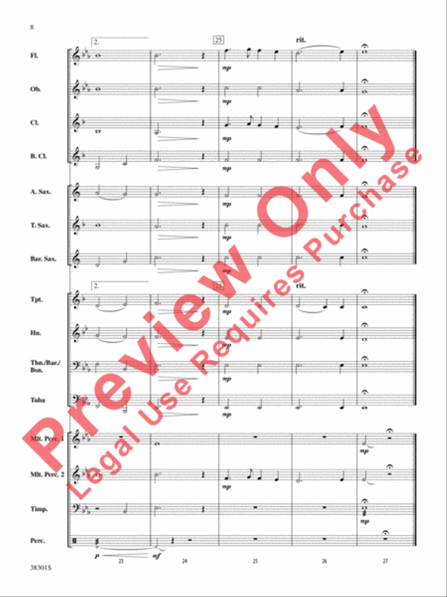 Salvation Is Created Concert Band scores gallery preview page 8