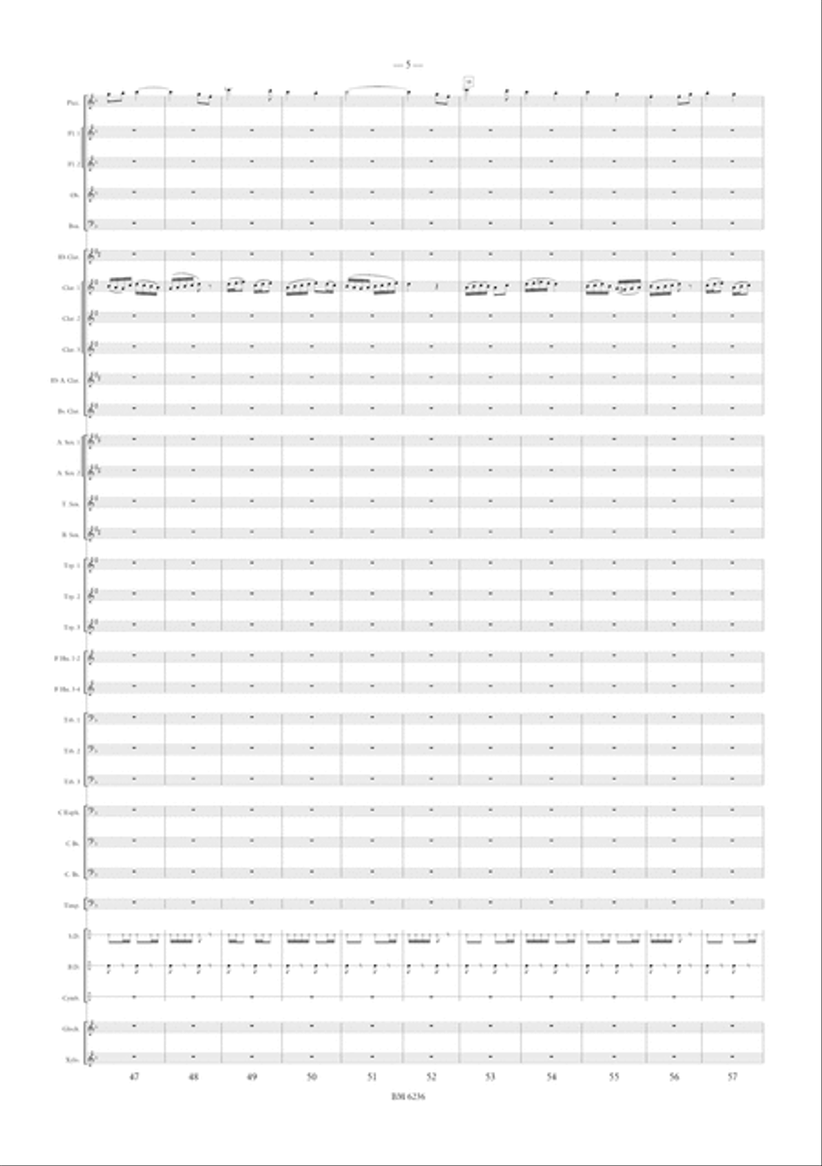 The Admiration for Wind Band The Admiration for Wind Band Concert Band scores gallery preview page 6