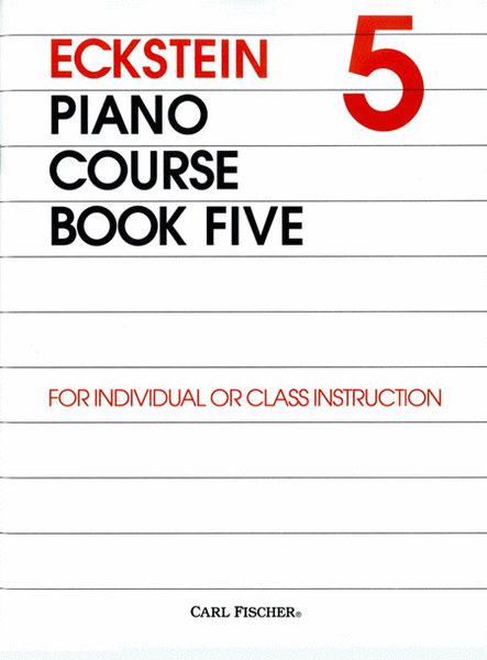 Eckstein Piano Course Book Five