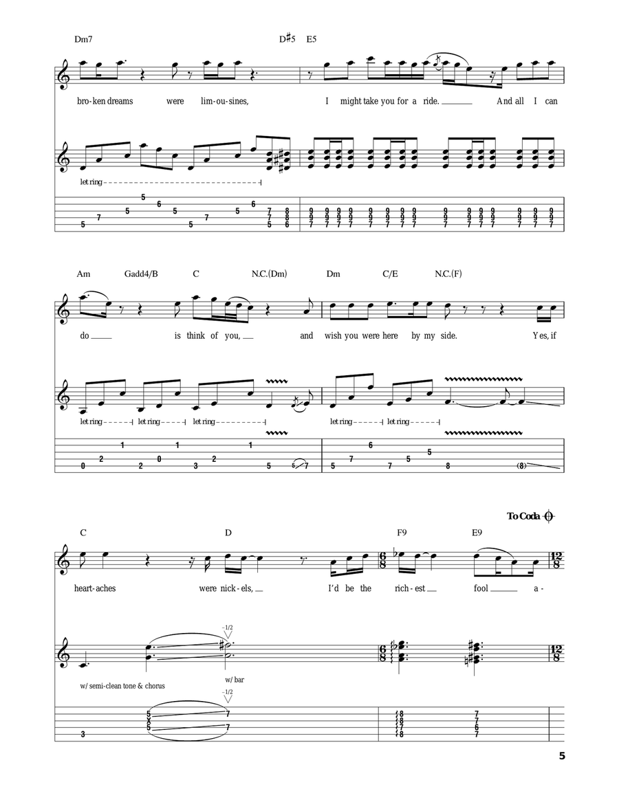 If Heartaches Were Nickels Acoustic Guitar scores gallery preview page 5