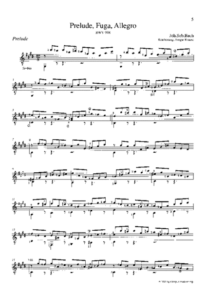 Prelude, Fuga, Allegro BWV 998