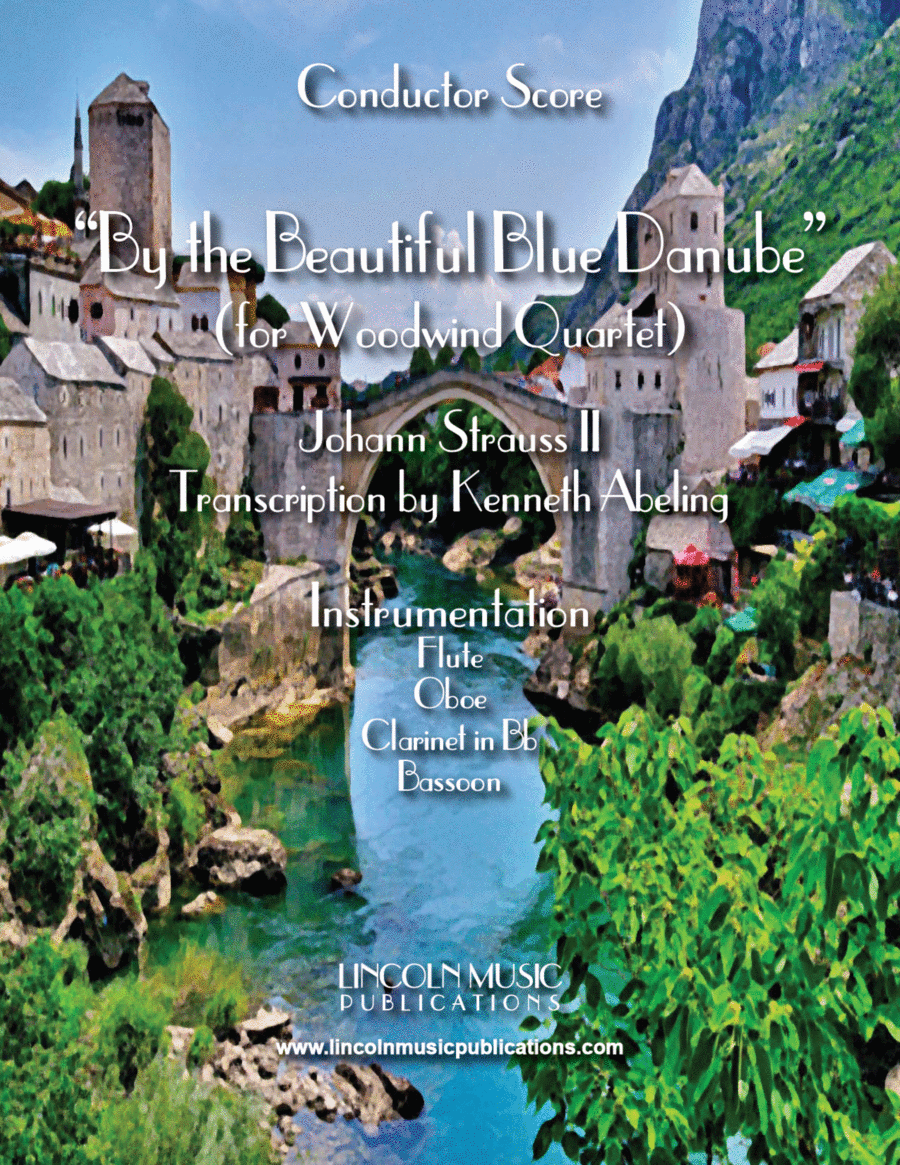 The Blue Danube (for Woodwind Quartet) Woodwind Quartet scores gallery preview page 1