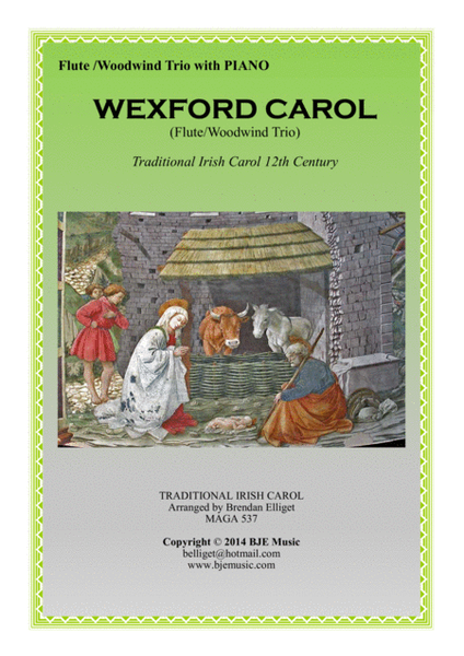 Wexford Carol - Flute Trio (with Optional Oboe) and Piano Accompaniment image number null
