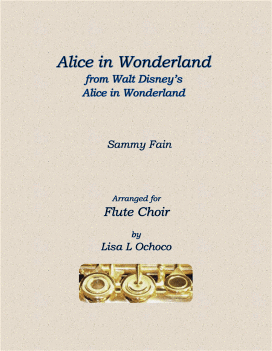 Book cover for Alice In Wonderland from Walt Disney's ALICE IN WONDERLAND