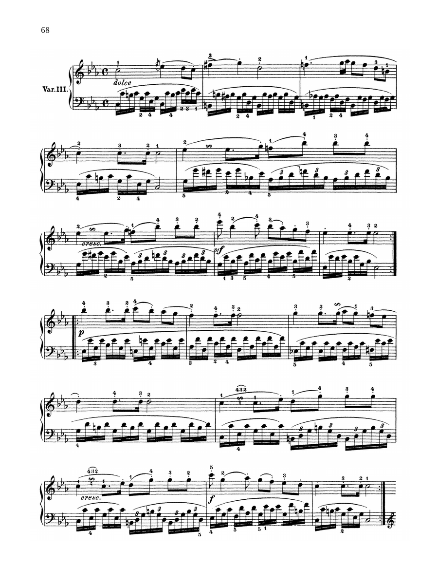 9 Variations On A March By Dressler, WoO 63 Piano Solo scores gallery preview page 3