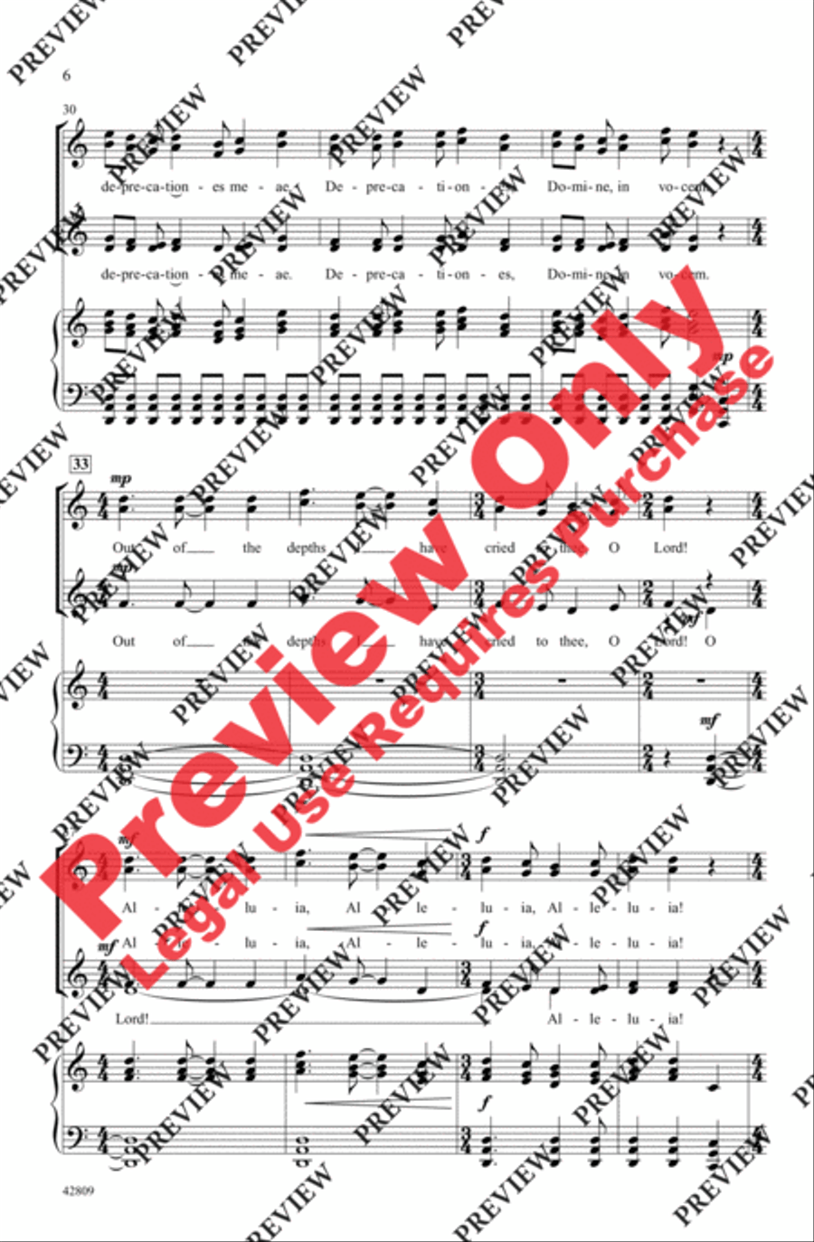 De Profundis Women's Choir scores gallery preview page 6