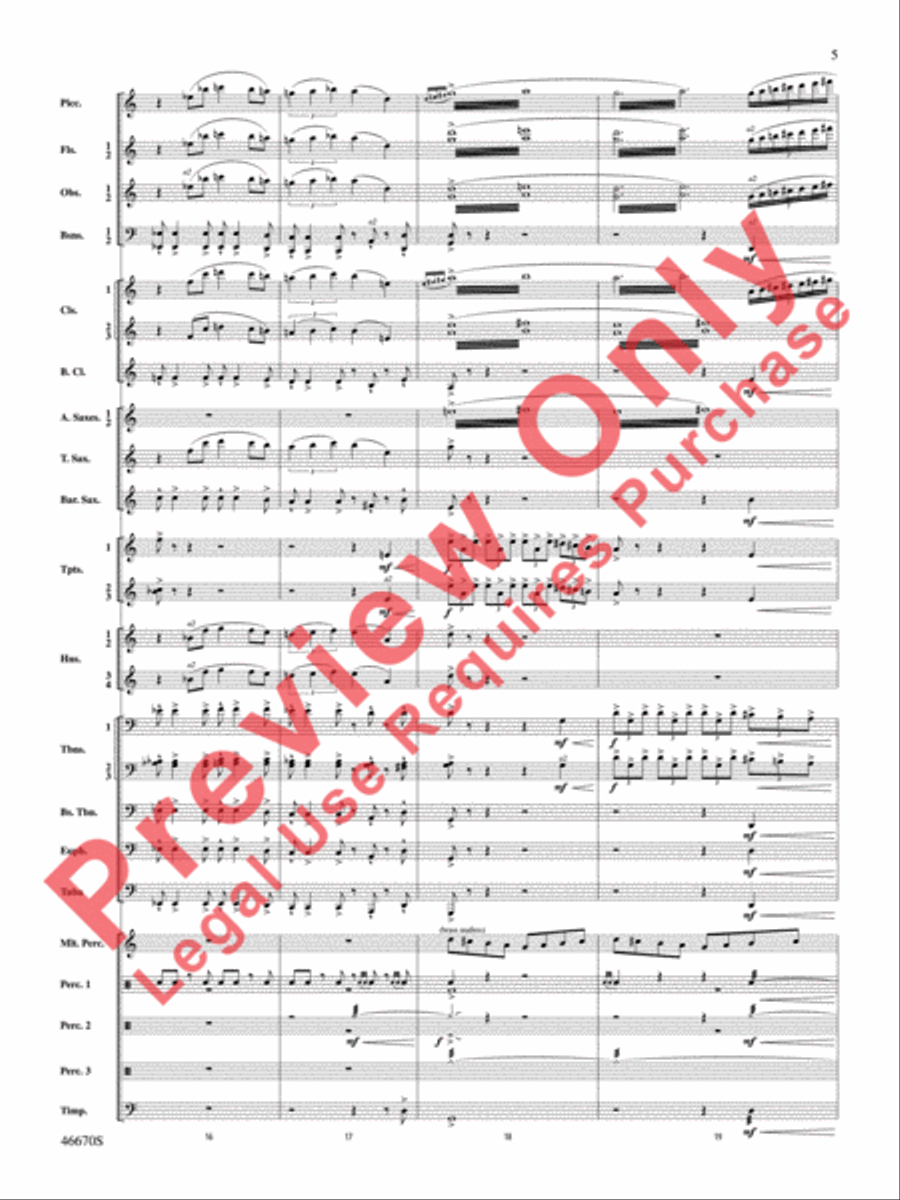 The Falls Concert Band scores gallery preview page 6