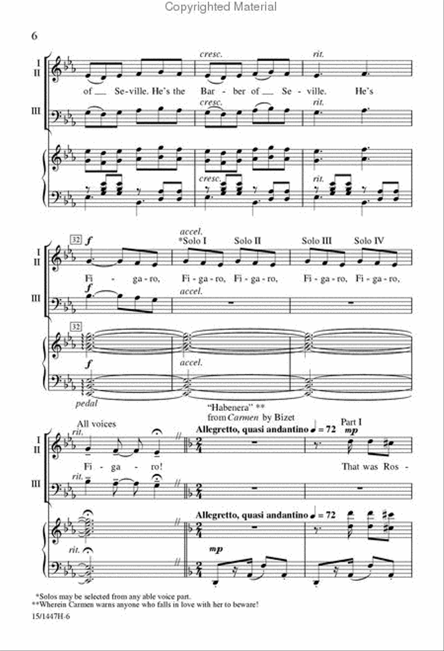 Painless Opera 3-Part scores gallery preview page 5