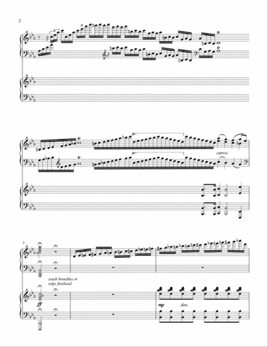 Happy Birthday in the Style of Beethoven Piano scores gallery preview page 2