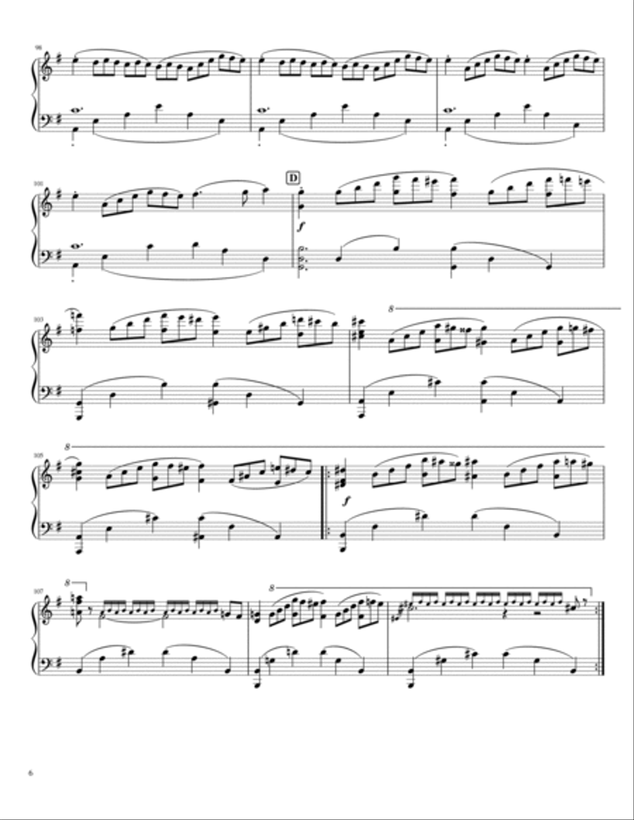 Nikolai Rimsky-Korsakov, Op.35 Scheherazade Suite Symphonique Part I - For Piano Solo Original Piano Solo scores gallery preview page 6