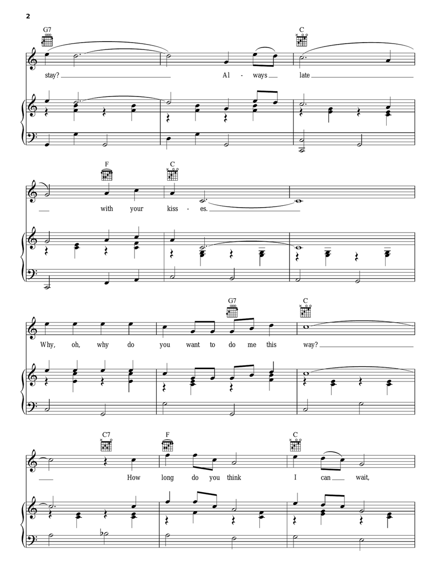 Always Late With Your Kisses Guitar scores gallery preview page 2